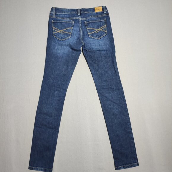 Aeropostale jeans women's size 5/6 ink blue colour Bayla skinny straight leg - Picture 3 of 12